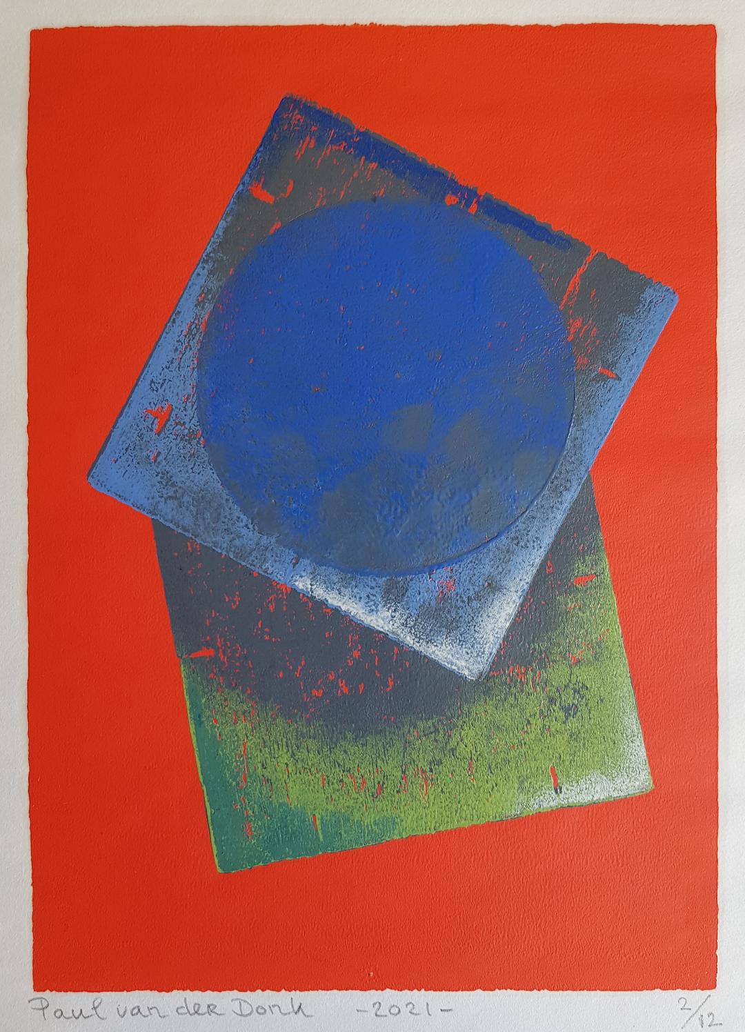 Beyond Orange nr 2 / 12 incl lijst 35 x 28 cm € 150.00